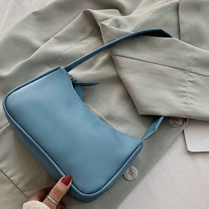 Handle Bag Women Retro Handbag PU Leather Shoulder Totes Underarm Vintage Top Handle Bag Female Small Subaxillary Bags Clutch