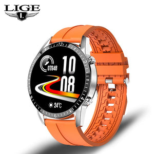 LIGE Bluetooth Phone Smart Watch Men Waterproof Sports Fitness Watch Health Tracker Weather Display 2020 New smartwatch Woman