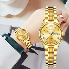 Load image into Gallery viewer, OLEVS New Fashion Women Quartz Watch Waterproof Classic Luxury Brand Lady Watch Stainless Steel Strap Watches