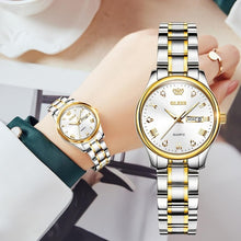 Load image into Gallery viewer, OLEVS New Fashion Women Quartz Watch Waterproof Classic Luxury Brand Lady Watch Stainless Steel Strap Watches