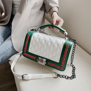 Brand Design lady Shoulder Crossbody Bag PU Leather Women's Designer Messenger Bag Luxury Handbag  Crocodile Women's Bags