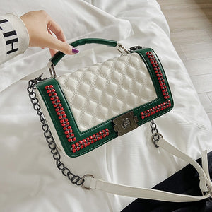 Brand Design lady Shoulder Crossbody Bag PU Leather Women's Designer Messenger Bag Luxury Handbag  Crocodile Women's Bags